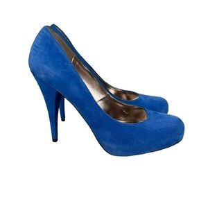 Steve Madden Blue Trinitie Heels